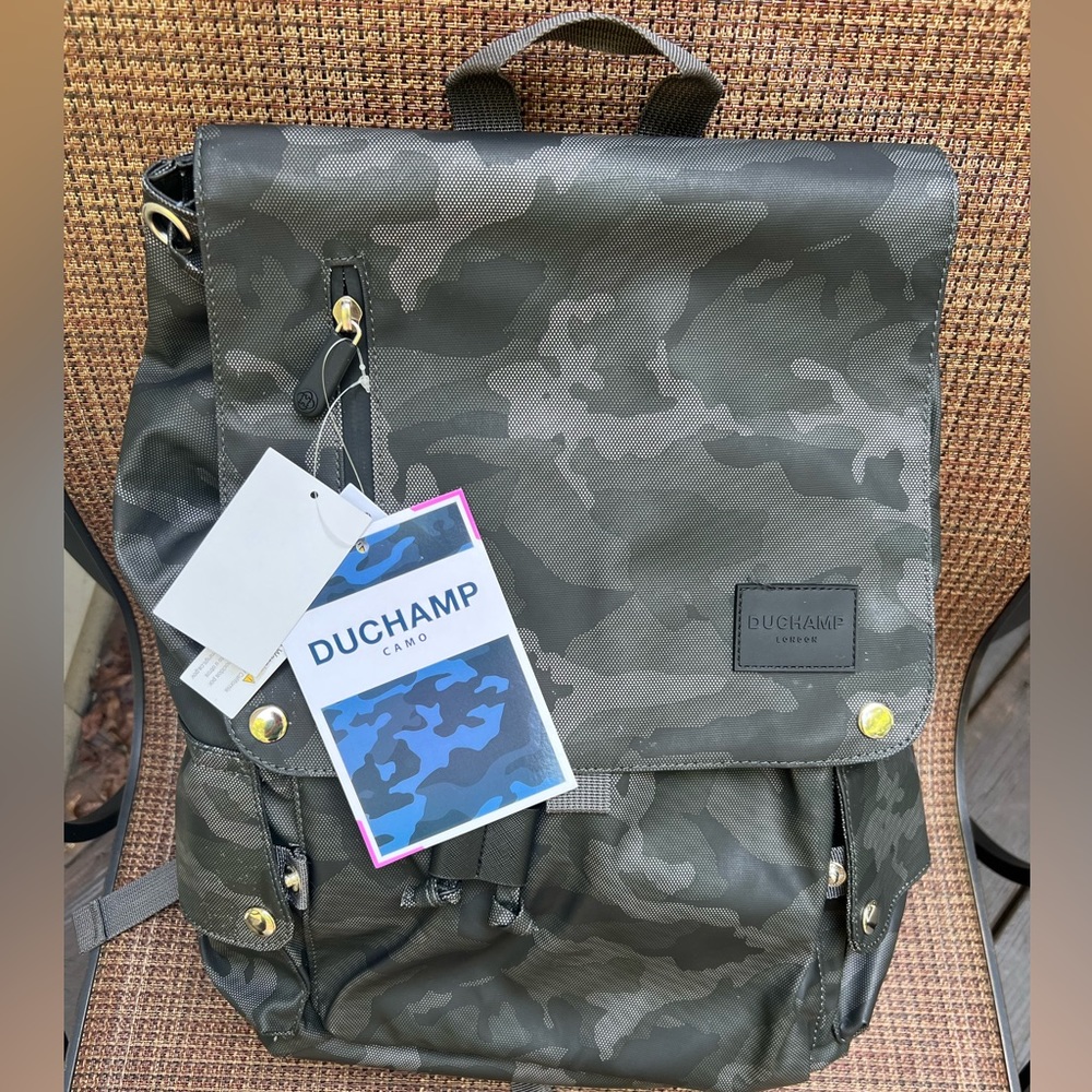 Duchamp gray camouflage backpack